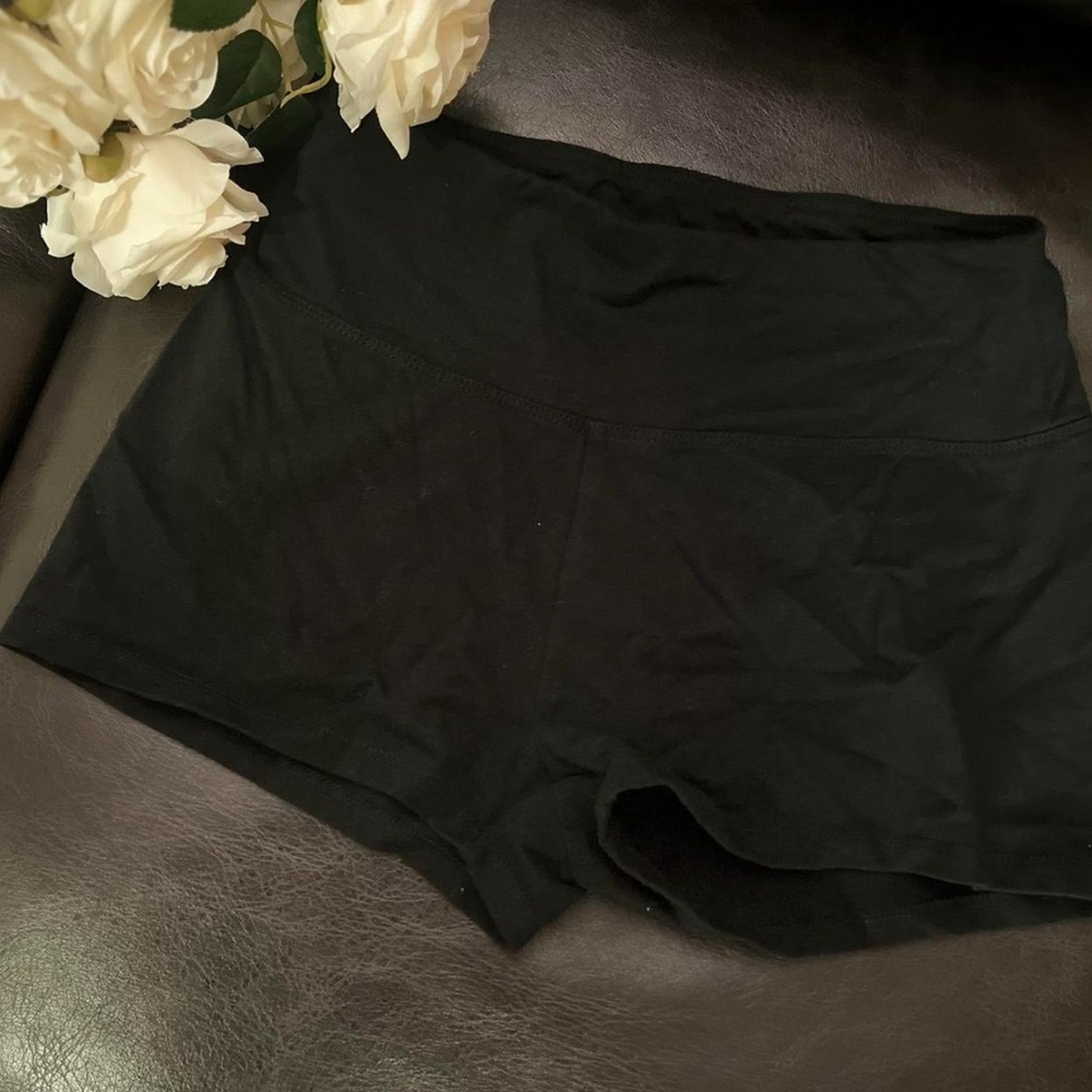 Black High Rise Biker Shorts